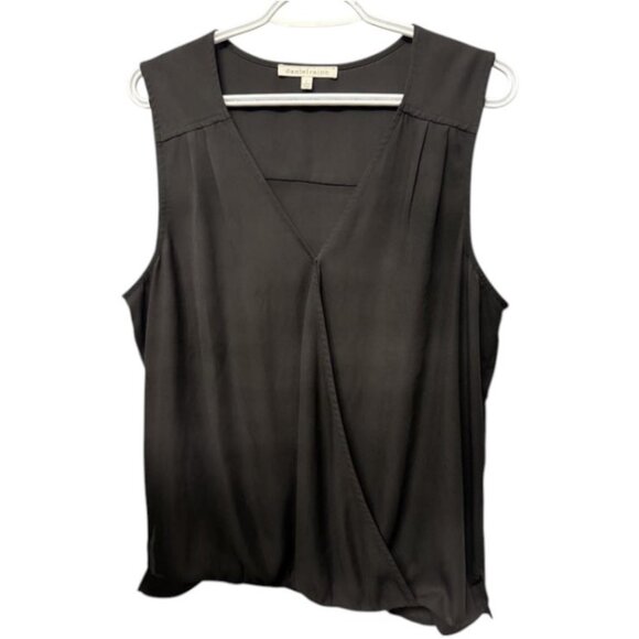 Daniel Rainn black sleeveless V-neck top size L - Picture 1 of 3